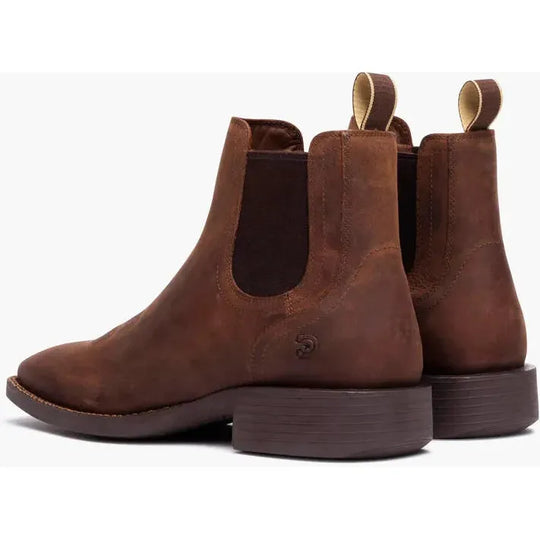 Durango Men's Shyloh 5" Square Toe Chelsea Work Boot- Brown- DDB0533 - Overlook Boots