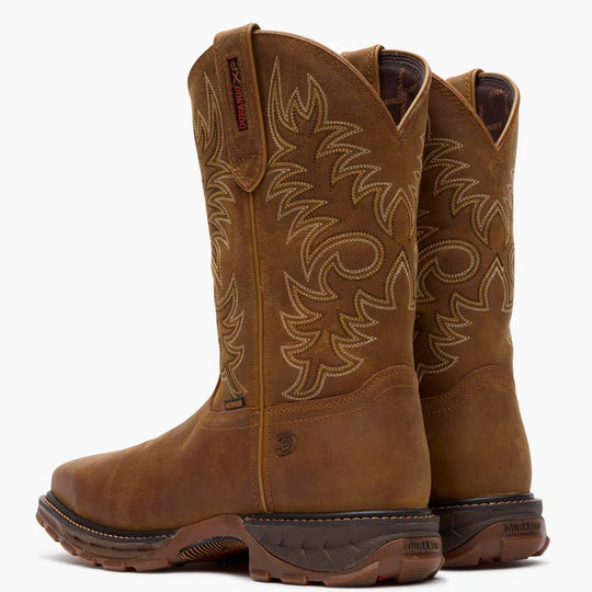 Durango Men's Maverick XP 11" Steel Toe Waterproof Pull-On Work Boot - Rawhide Brown - DDB0545 - Overlook Boots