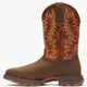 Durango Men's Maverick XP 11" Steel Toe Waterproof Pull-On Work Boot - Bark Brown / Cognac - DDB0546 - Overlook Boots
