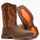 Durango Men's Maverick XP 11" Steel Toe Waterproof Pull-On Work Boot - Bark Brown / Cognac - DDB0546 - Overlook Boots
