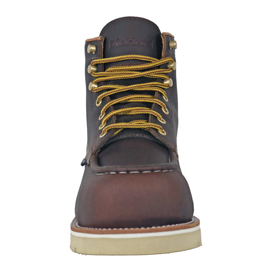 DieHard Men's Raptor 6" Soft Toe Waterproof Moc Toe Work Boot - Burgundy - DH61246 - Front View - Overlook Boots