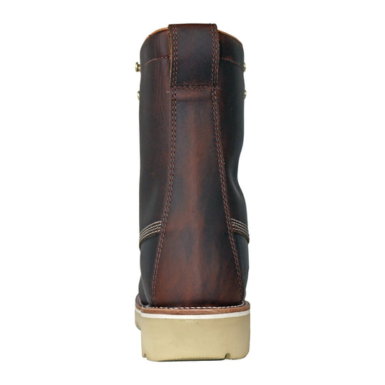 DieHard Men's Raptor 8" Composite Toe Waterproof Moc Toe Work Boot - Burgundy - DH81245 - Back View - Overlook Boots
