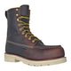DieHard Men's Raptor 8" Composite Toe Waterproof Moc Toe Work Boot - Burgundy - DH81245 - Front Angle - Overlook Boots