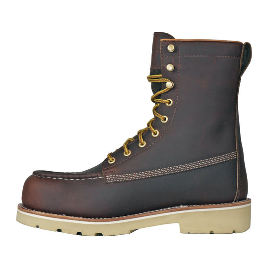 DieHard Men's Raptor 8" Composite Toe Waterproof Moc Toe Work Boot - Burgundy - DH81245 - Inside Profile - Overlook Boots