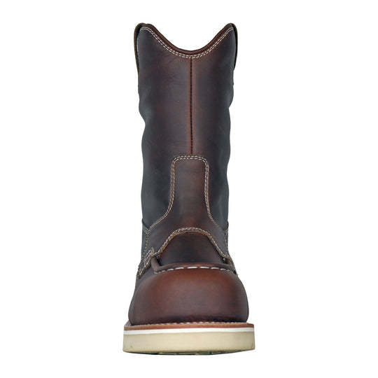 DieHard Men's Raptor 11" Composite Toe Waterproof Moc Toe Wellington Work Boot - Burgundy - DH91245 - Front View - Overlook Boots