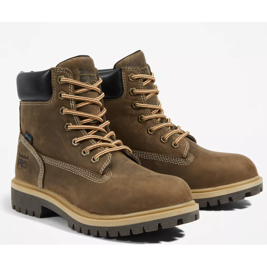 Timberland Pro Women's Direct Attach 6" WP Work Boot -Brown- TB1A2QX7214 5.5 / Medium / Brown - Overlook Boots