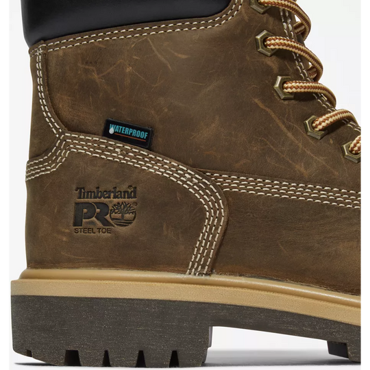 Timberland Pro Women's Direct Attach 6" Waterproof Work Boot -Brown- TB1A2QX7214 - Overlook Boots