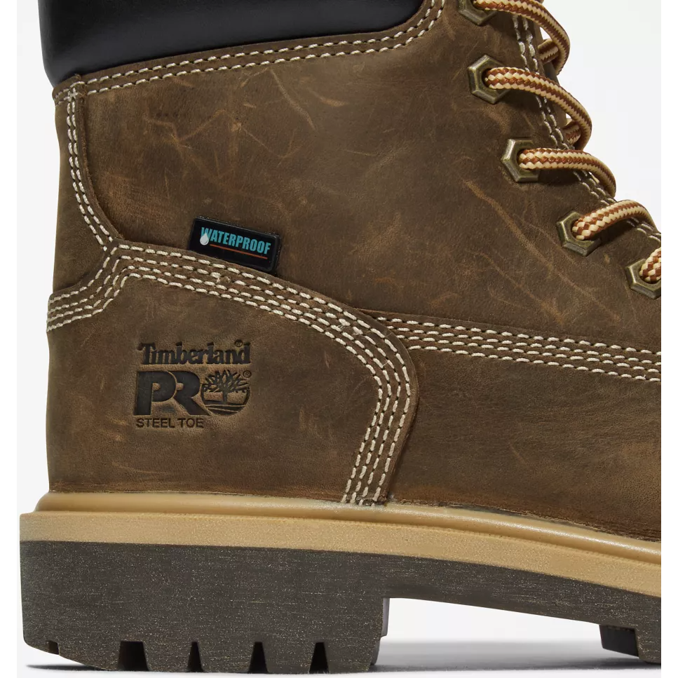 Timberland Pro Women's Direct Attach 6" Waterproof Work Boot -Brown- TB1A2QX7214 - Overlook Boots
