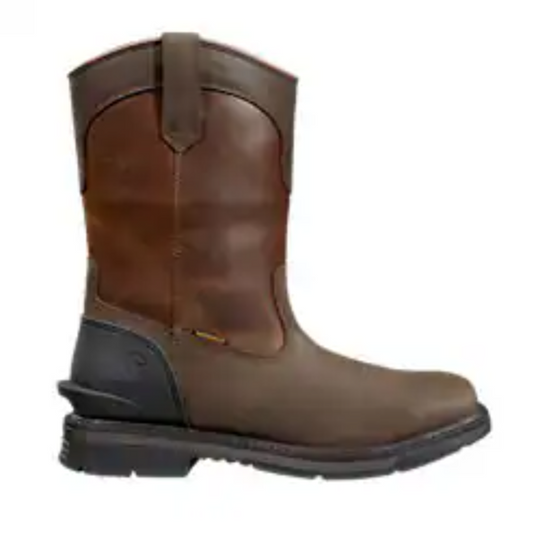 Carhartt Men's Montana 11" Steel Toe Waterproof Work Boot - Brown - FQ1265-M 7 / Medium / Dark Brown - Overlook Boots