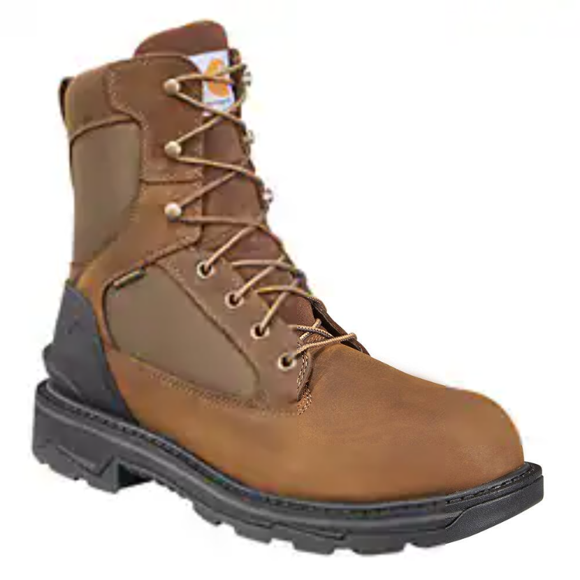 Carhartt Men's Ironwood 8" Alloy Toe WP Work Boot - Brown - FT8500-M  - Overlook Boots