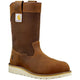 Carhartt Men's 10" Soft Toe Waterproof Wedge Wellington Work Boot -Brown- FW1032-M - Overlook Boots
