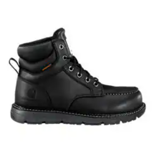 Carhartt Women's Millbrook 6" Nano Toe Waterproof Wedge Work Boot- Black- FM6444-W - Overlook Boots