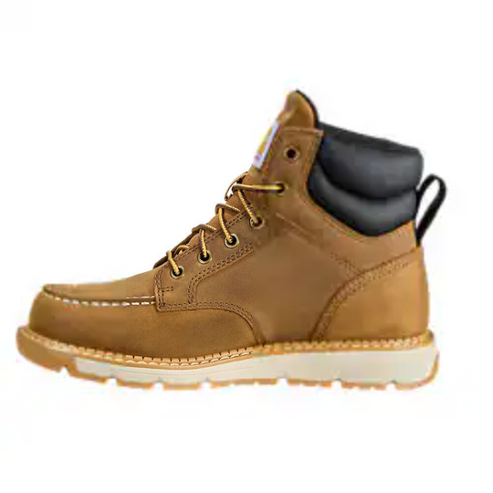 Carhartt Women's Millbrook 6" Soft Toe Waterproof Wedge Work Boot- Brown- FM6144-W - Overlook Boots