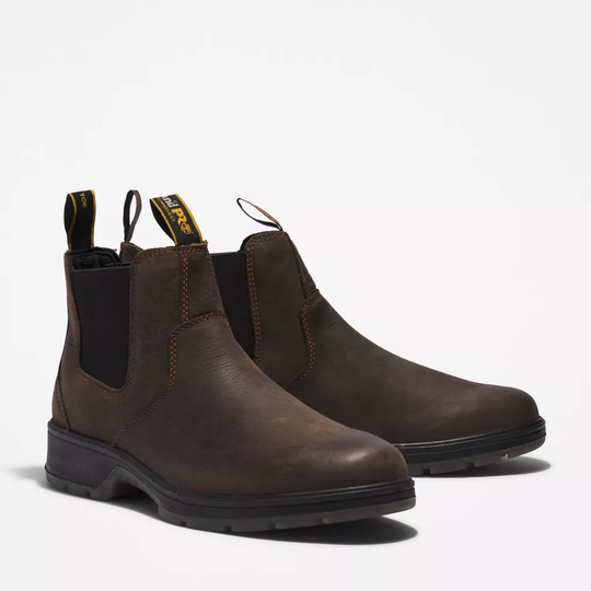 Timberland Pro Men's Nashoba Soft Toe Chelsea Work Boot -Brown- TB1A2NY3214 - Overlook Boots