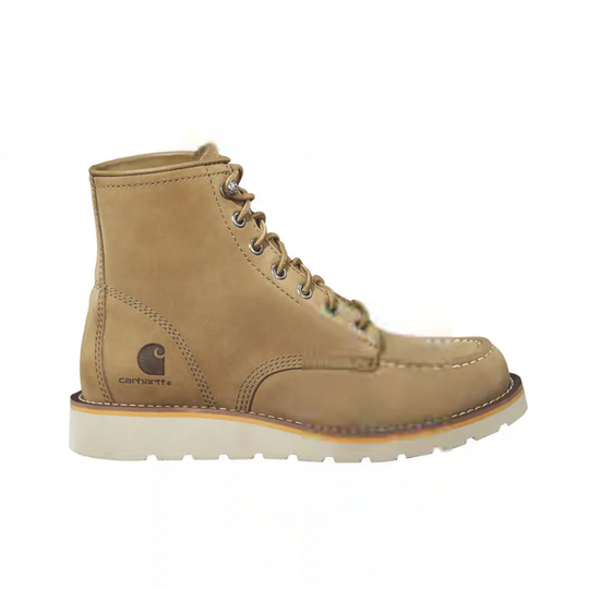 Carhartt Women's 6" Moc Toe Slip Resistant Wedge Work Boot- Hickory- FW6022-W - Overlook Boots