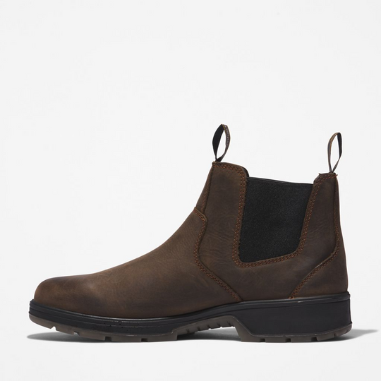 Timberland Pro Men's Nashoba Soft Toe Chelsea Work Boot -Brown- TB1A2NY3214 - Overlook Boots