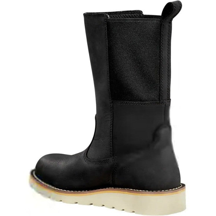 Carhartt Women's 10" Soft Toe WP Wellington Wedge Boot -Black- FW1031-W  - Overlook Boots
