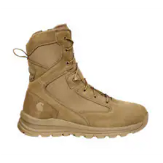 Carhartt Men's Gilmore 8" Soft Toe Waterproof Side Zipper Hiker Boot- Khaki - FH8022 -M - Overlook Boots