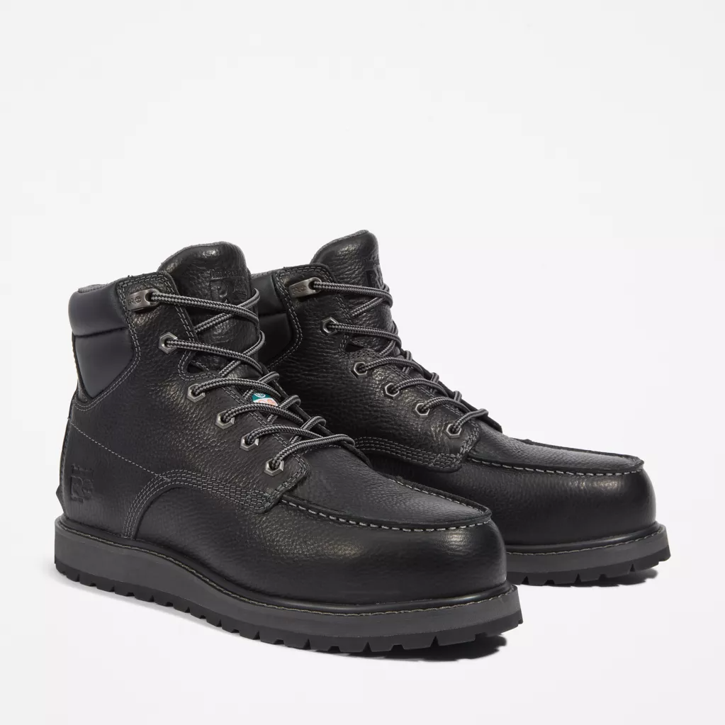 Timberland Pro Men's Irvine Wedge 6" AT Work Boot -Black- TB1A44WN001 7 / Medium / Black - Overlook Boots