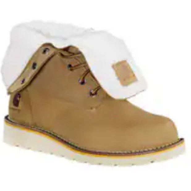 Carhartt Women's Fold Down 8" WP Wedge Winter Boot -Hickory- FW8069-W  - Overlook Boots
