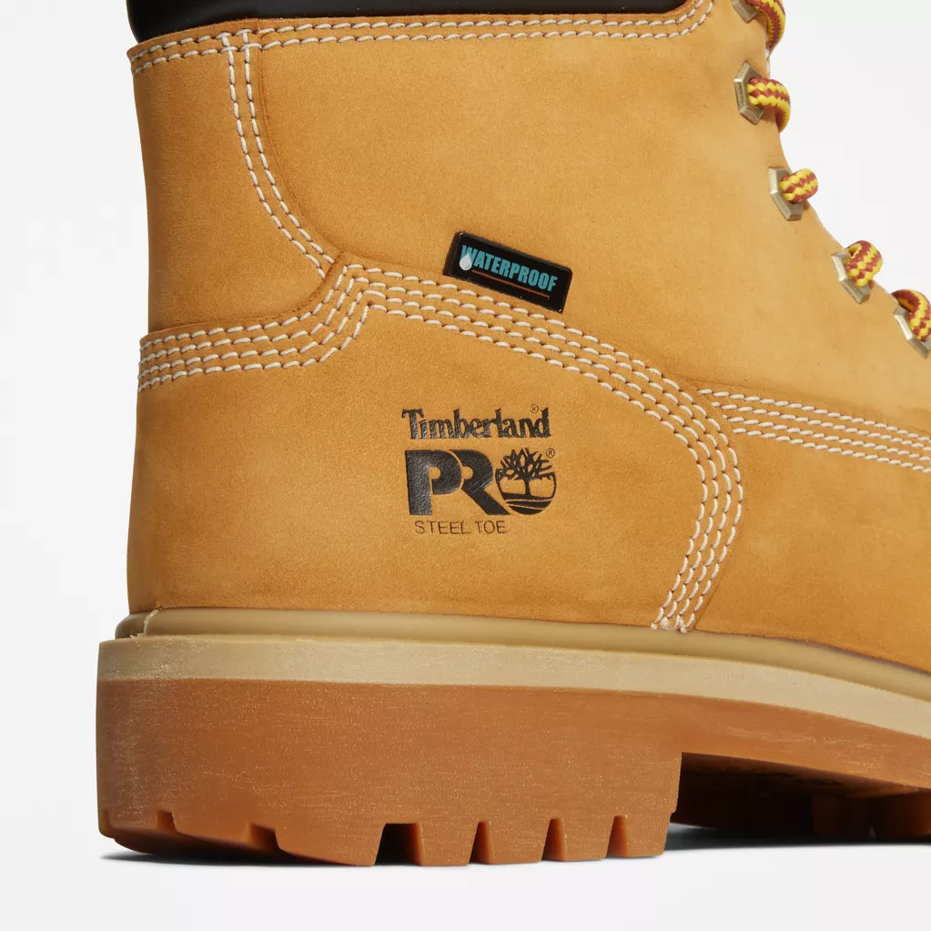 Timberland Pro Women's Direct Attach 6" Waterproof Steel Toe Work Boot -Wheat- TB1A2QVU231 - Overlook Boots
