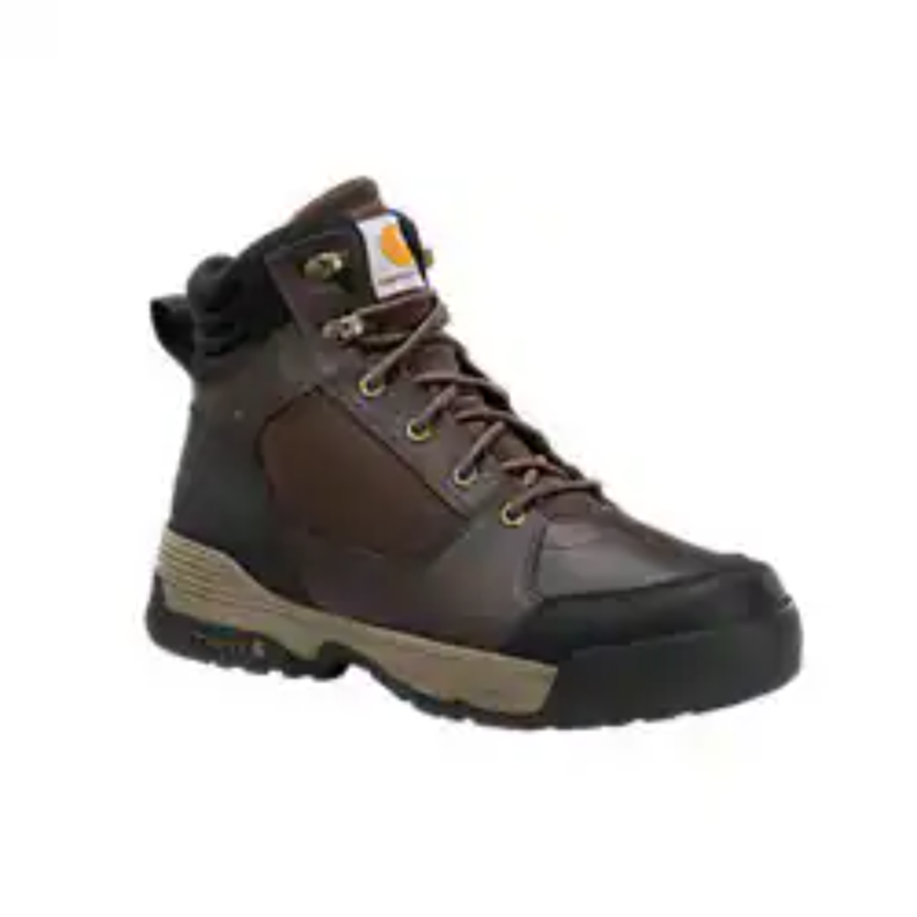 Carhartt Men's Force HD 6" Soft Toe Work Boot- Brown- FW6105-M 7 / Medium / Dark Brown - Overlook Boots