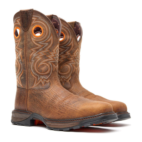 Durango Men's Maverick XP 11" Composite Toe Western Work Boot - Western Bay Brown/Steel Cut Oat - DDB0239 - Pair - Overlook Boots