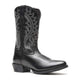 Durango Men's Shyloh 12" R Toe Western Boot - Polished Black Onyx - DDB0485 - Front Angle - Overlook Boots