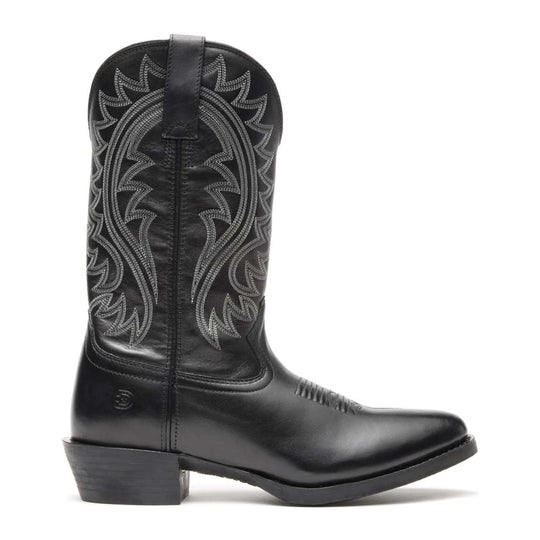 Durango Men's Shyloh 12" R Toe Western Boot - Polished Black Onyx - DDB0485 - Inside Profile - Overlook Boots