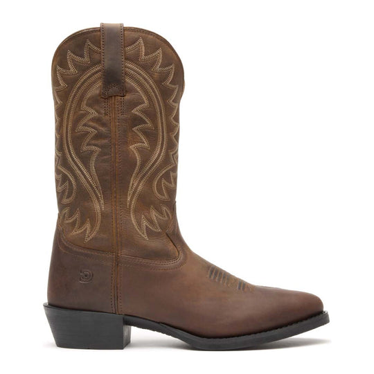 Durango Men's Shyloh 12" R Toe Western Boot - Frontier Brown - DDB0487 - Inside Profile - Overlook Boots