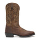 Durango Men's Shyloh 12" R Toe Western Boot - Frontier Brown - DDB0487 - Inside Profile - Overlook Boots