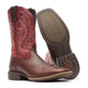 Durango Men's Shyloh 11" Square Toe Western Boot - Mahogany/Dynamite Red - DDB0494 - Outsole - Overlook Boots