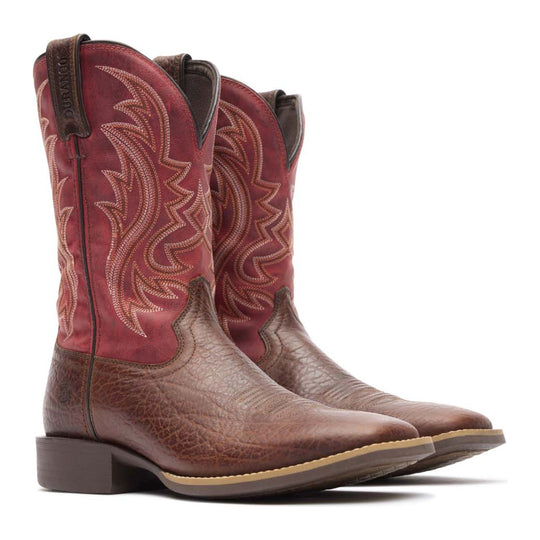 Durango Men's Shyloh 11" Square Toe Western Boot - Mahogany/Dynamite Red - DDB0494 - Pair - Overlook Boots
