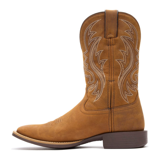 Durango Men's Shyloh 11" Square Toe Western Boot - Saddle Brown - DDB0495 - Side Profile - Overlook Boots