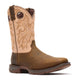 Durango Men's Rebel with InsulKul 11" Square Toe Western Boot - Coffee/Bone - DDB0498 - Front Angle - Overlook Boots