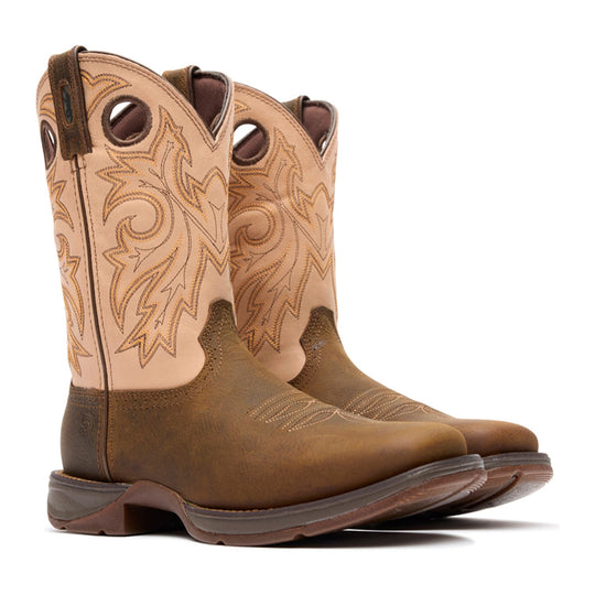 Durango Men's Rebel with InsulKul 11" Square Toe Western Boot - Coffee/Bone - DDB0498 - Pair - Overlook Boots
