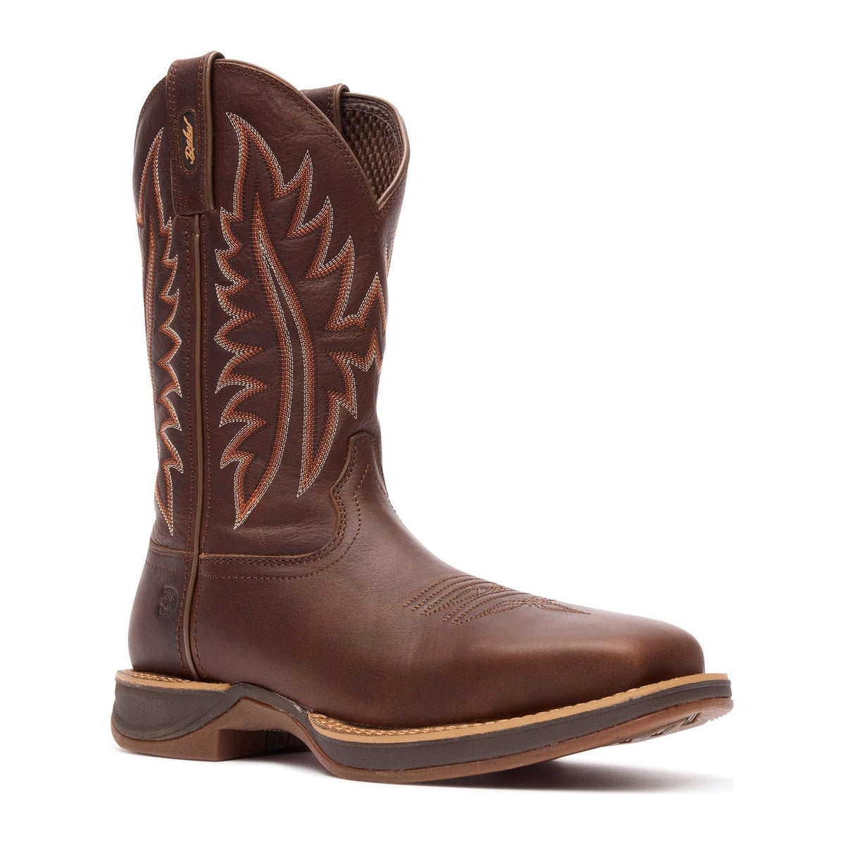 Durango Men's Rebel Ultra-Lite 11" Steel Toe Western Work Boot - Briar Pitstop - DDB0520 - Front Angle - Overlook Boots