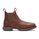 Durango Men's Red Dirt Rebel 5.5" Steel Toe Chelsea Work Boot - Mahogany Brown - DDB0541 - Side Profile - Overlook Boots