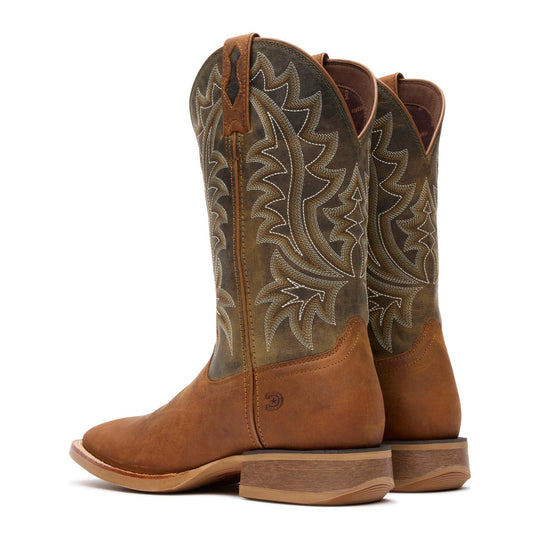 Durango Men's Rebel Pro 12" Square Toe Western Boot - Aztec Brown/Olive - DDB0550 - Back View - Overlook Boots