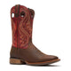 Durango Men's Rebel Pro 12" Square Toe Western Boot - Hickory Brown/Chili Pepper - DDB0551 - Front Angle - Overlook Boots
