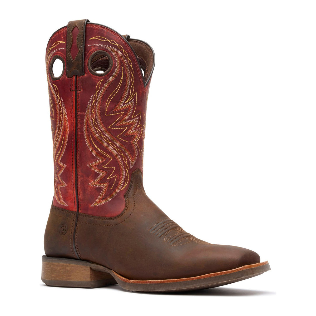 Durango Men's Rebel Pro 12" Square Toe Western Boot - Hickory Brown/Chili Pepper - DDB0551 7 / Medium / Hickory Brown/Chili Pepper - Overlook Boots