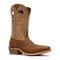 Durango Men's Rebel Pro Roughstock 12" Narrow Square Toe Western Boot - Adobe Brown/Sandstone - DDB0552 - Front Angle - Overlook Boots
