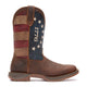 Durango Men's Rebel America 250 Flag 11" Square Toe Western Boot - Briar Pitstop - DDB0566 - Side Profile - Overlook Boots