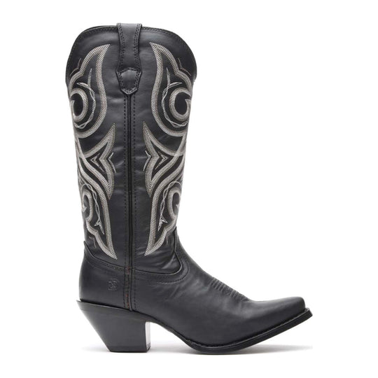 Durango Women's Crush 13" Snip Toe Western Boot - Black Beauty - DRD0450 - Inside Profile - Overlook Boots