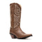 Durango Women's Crush 13" Snip Toe Western Boot - Milk Chocolate - DRD0451 - Front Angle - Overlook Boots