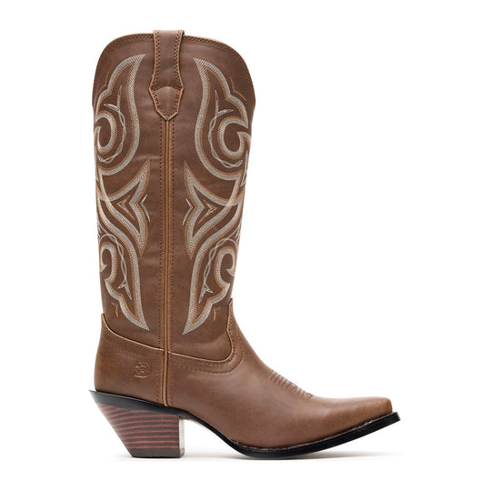 Durango Women's Crush 13" Snip Toe Western Boot - Milk Chocolate - DRD0451 - Inside Profile - Overlook Boots