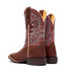 Durango Women's Shyloh 10" Square Toe Western Boot - Rusty Brown/Dusty Rose - DRD0484 - Back View - Overlook Boots
