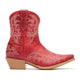 Durango Women's Shyloh Pony 8" Snip Toe Western Boot - Crimson Red - DRD0490 - Inside Profile - Overlook Boots
