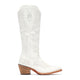 Durango Women's Crush 16" Snip Toe Tall Western Boot - Porcelain White - DRD0512 - Side Profile - Overlook Boots