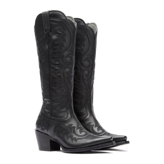 Durango Women's Crush 16" Snip Toe Tall Western Boot - Polished Black Onyx - DRD0513 - Pair - Overlook Boots